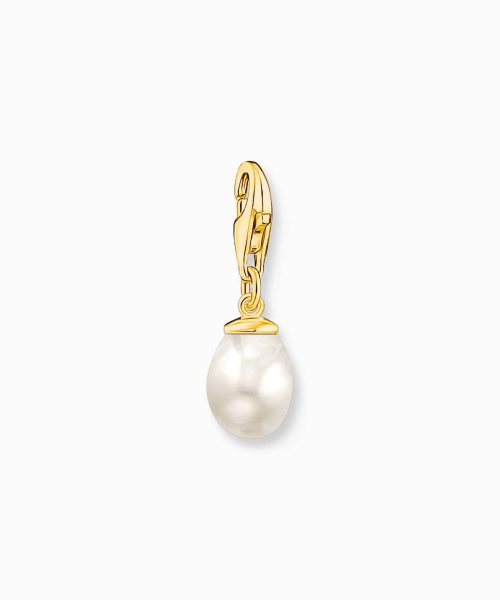Thomas Sabo Charm pendant white pearl gold plated