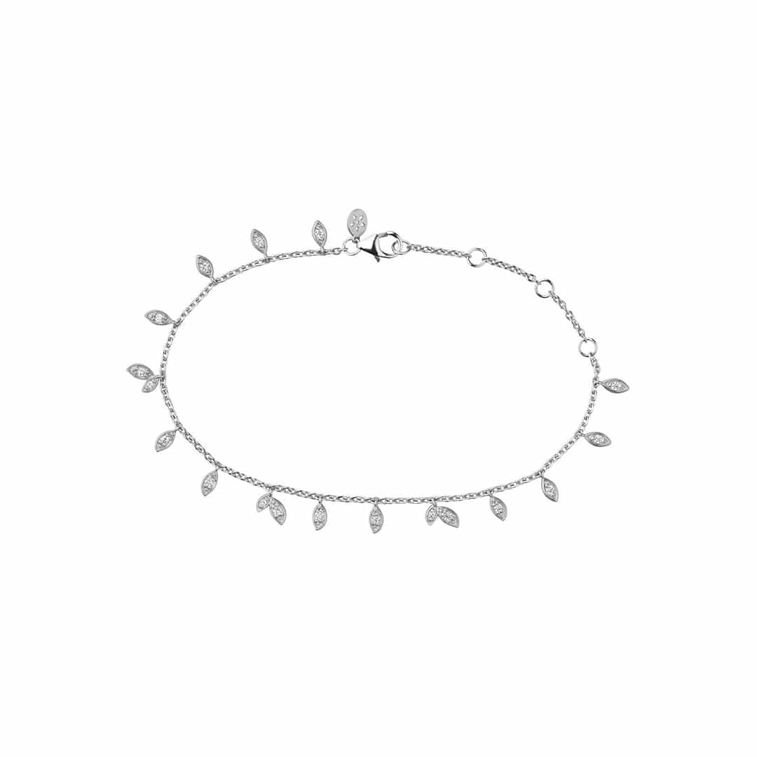 Jungle Vine bracelet Sparkle - Silver