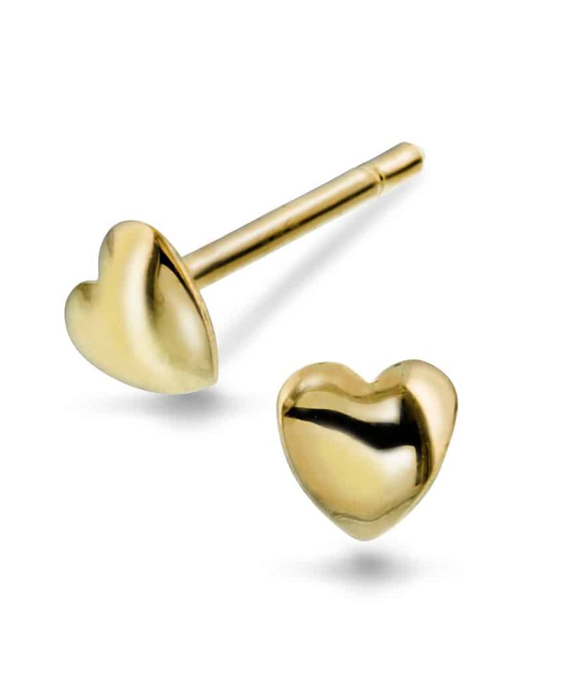 Prins & Prinsesse - Hjerte Øredobber i Gull