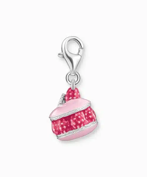 Thomas Sabo Silver charm pendant with pink raspberry macaron - Bilde 2