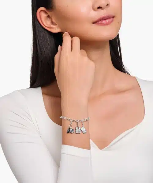 Thomas Sabo Silver charm pendant with beret hat and Breton shirt - Bilde 2