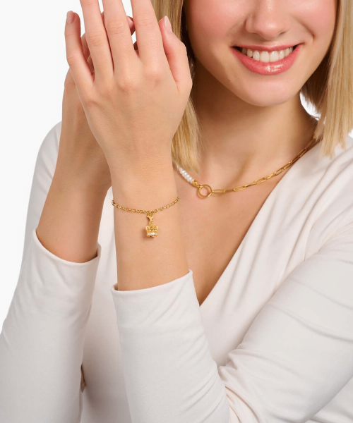 Thomas Sabo - Gold-plated charm pendant LONDON crown with zirconia - Bilde 2