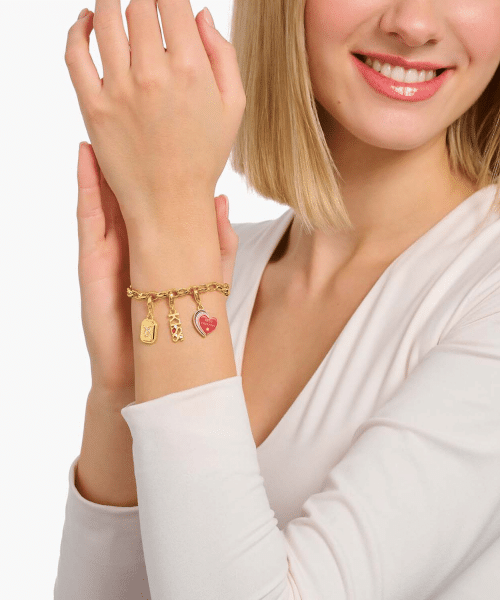 Thomas Sabo - Gold-plated charm pendant zodiac sign Leo with zirconia - Bilde 3