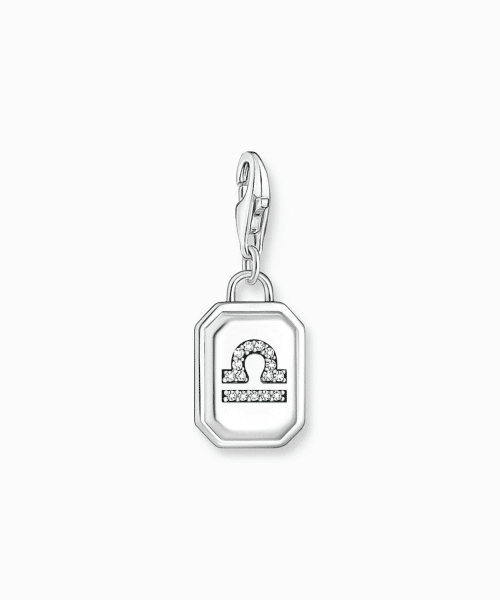Thomas Sabo - Silver charm pendant zodiac sign Libra with zirconia