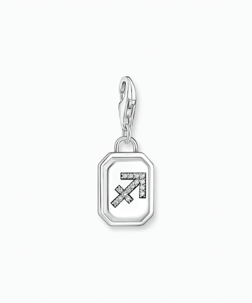 Thomas Sabo - Silver charm pendant zodiac sign Sagittarius with zirconia