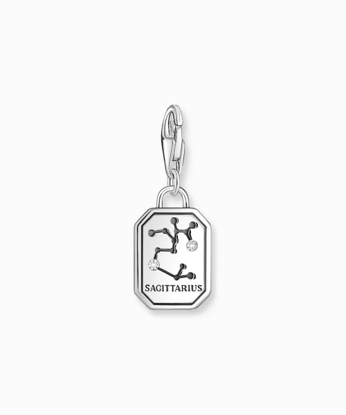 Thomas Sabo - Silver charm pendant zodiac sign Sagittarius with zirconia - Bilde 2