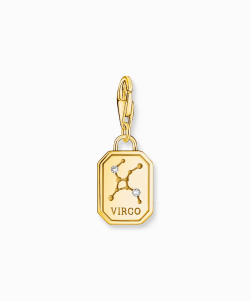 Thomas Sabo - Gold-plated charm pendant zodiac sign Virgo with zirconia - Bilde 2