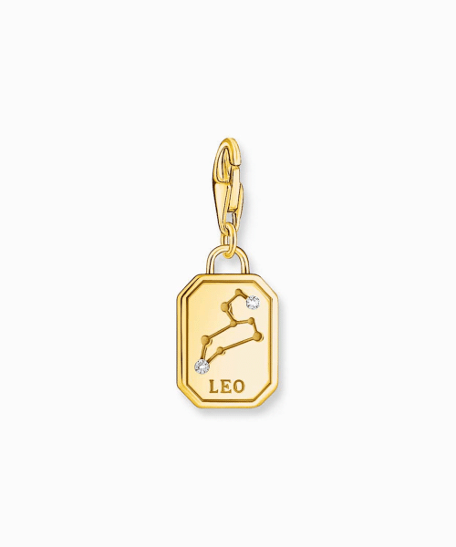 Thomas Sabo - Gold-plated charm pendant zodiac sign Leo with zirconia - Bilde 2