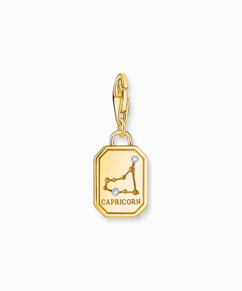 Thomas Sabo - Gold-plated charm pendant zodiac sign Capricorn with zirconia - Bilde 2