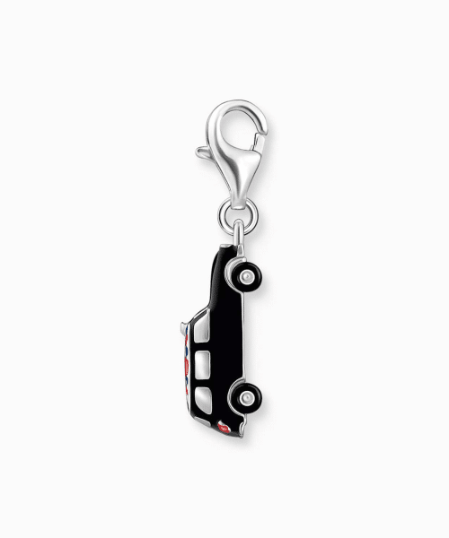 Thomas Sabo - Silver charm pendant LONDON taxi with Union Jack - Bilde 2