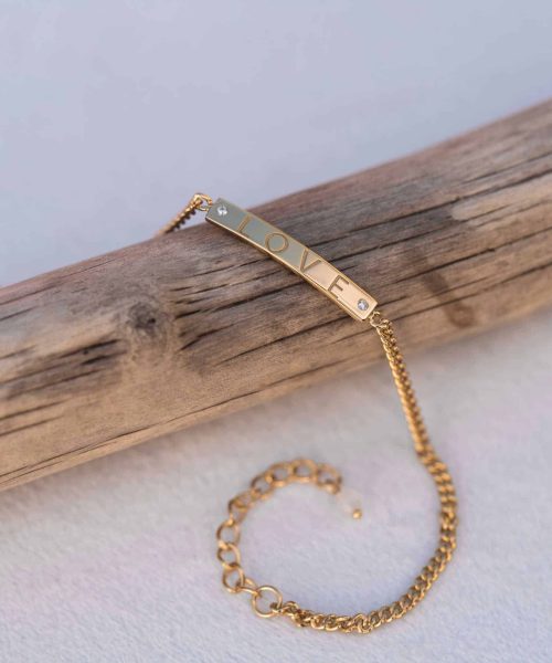 Believe in Love armbånd med rosenkvarts - Bilde 3