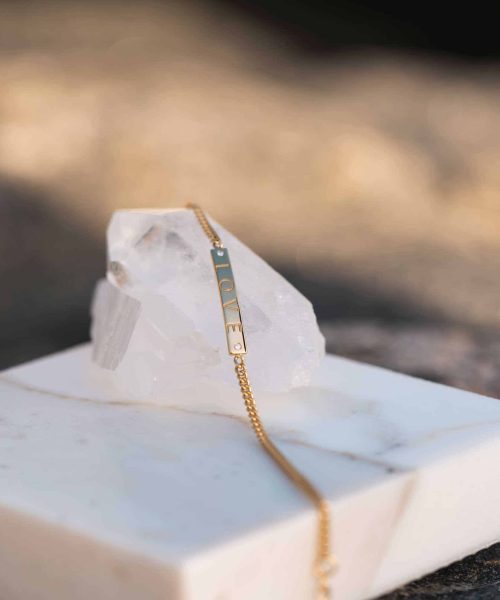 Believe in Love armbånd med rosenkvarts - Bilde 4