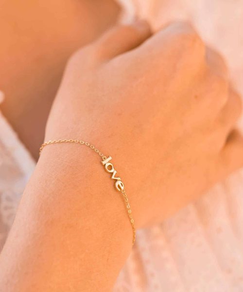 Love armbånd i sølv med rosenkvarts - Bilde 2
