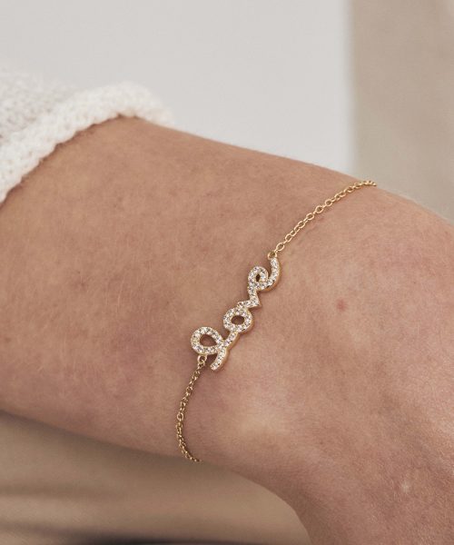 Bright love armbånd i sølv med zirkonia - Bilde 2