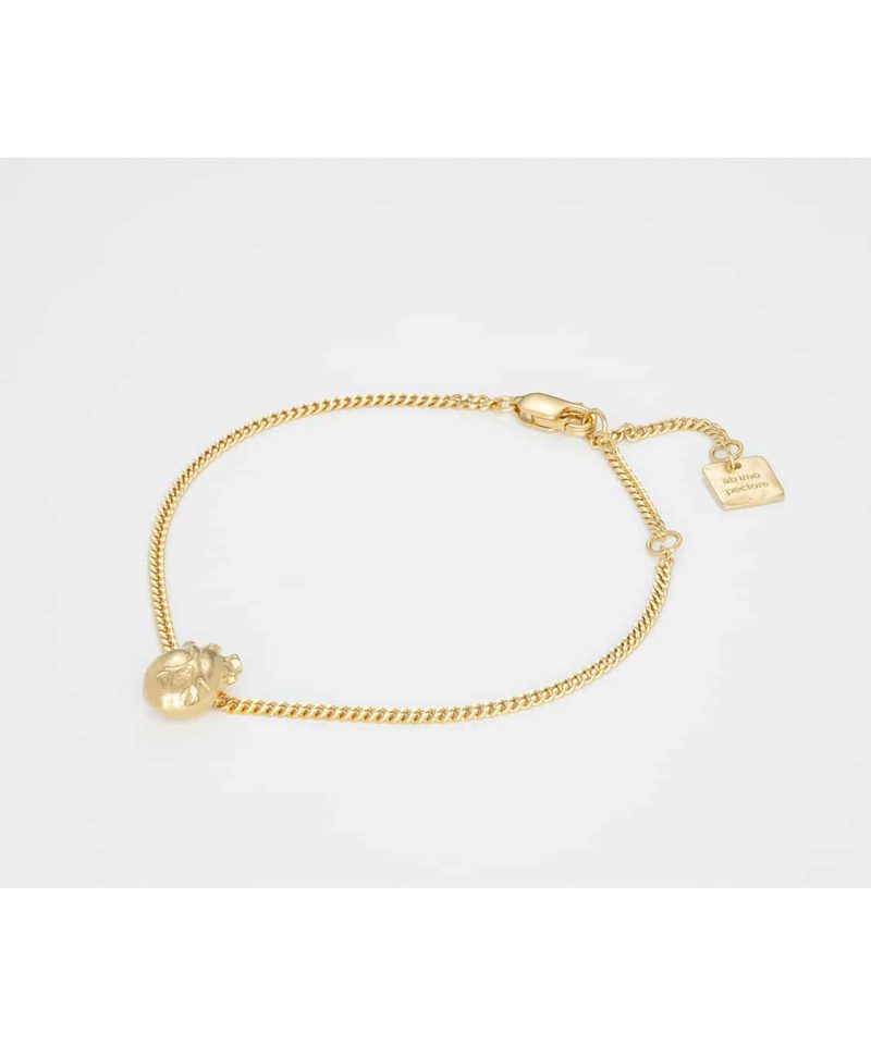 Bjørg Jewellery - Iconic Heart small bracelet, 18KYG