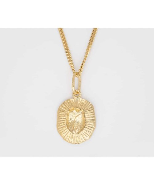 Bjørg Jewellery - Iconic Heart debossed Necklace, 18KYG