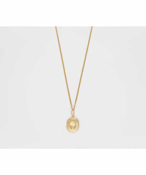 Bjørg Jewellery - Iconic Heart debossed Necklace, 18KYG - Bilde 3
