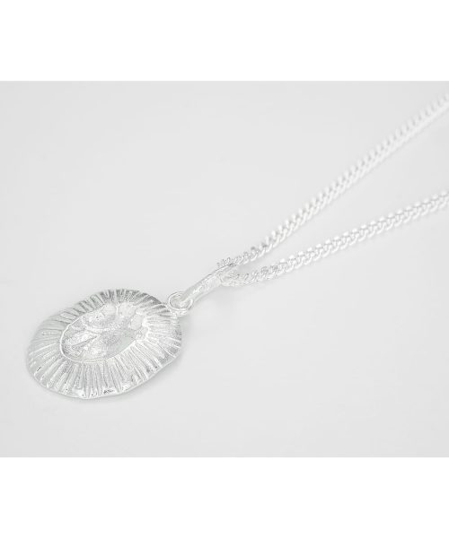 Bjørg Jewellery - Iconic Heart debossed Necklace, 925 Silver - Bilde 2