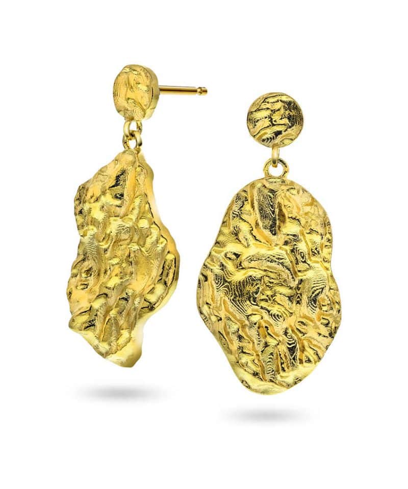 Crown øredobber i sølv