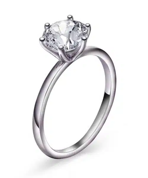 Chloe ring i sølv med blank zirkonia
