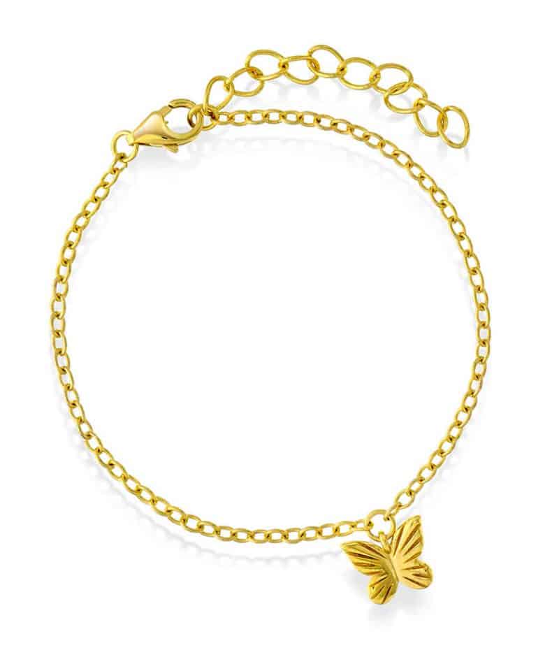 Armbånd i sølv sommerfugl