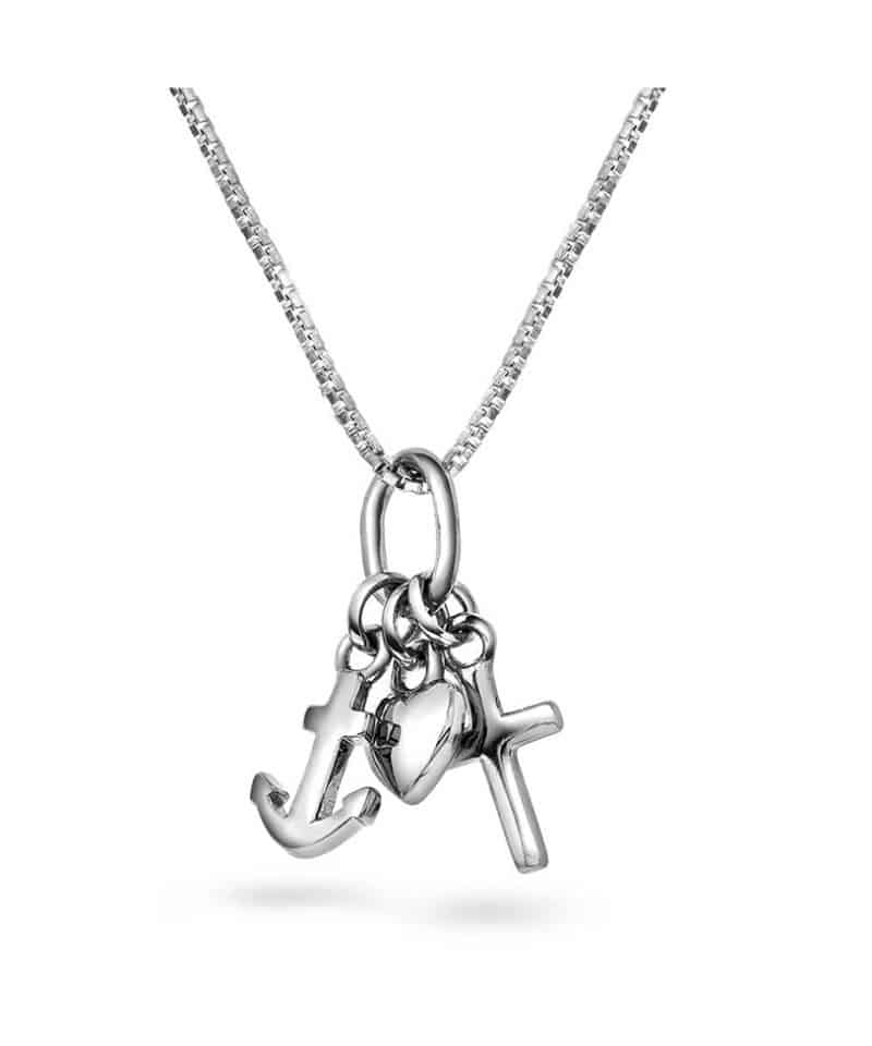 Smykke i sølv tro håp kjærlighet