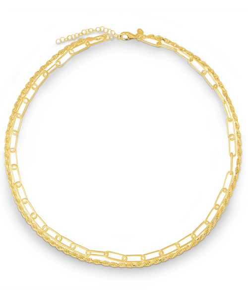 Quinn Necklace two rows 925Ag