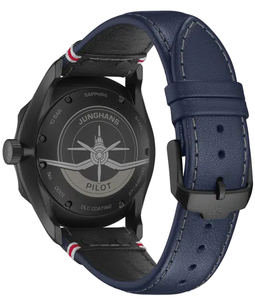 Junghans Meister Pilot Automatic Navy Blue 43.3mm - 27/4397.00 - Bilde 3