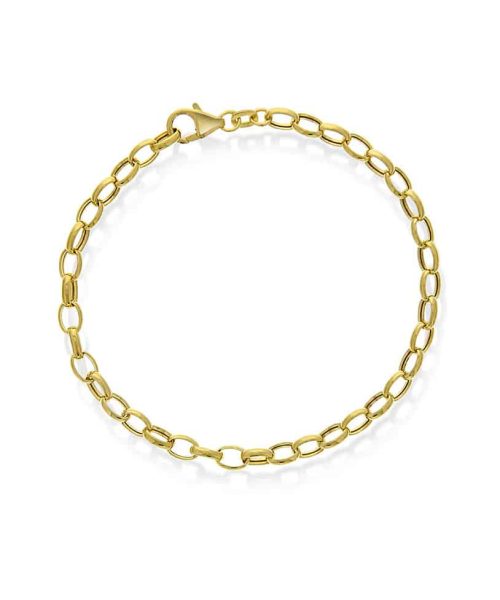 Armbånd i gull 4,3 mm 18 cm