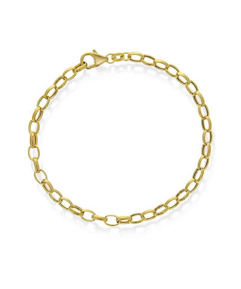 Armbånd i gull 4,3 mm 18 cm