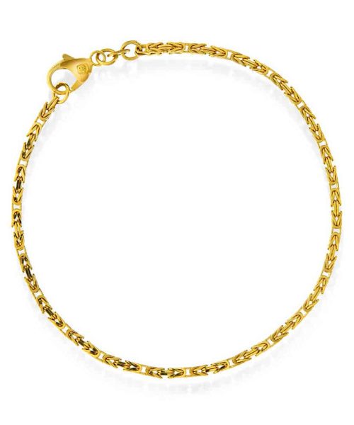 Konge armbånd i gull 1,8 mm 18 cm
