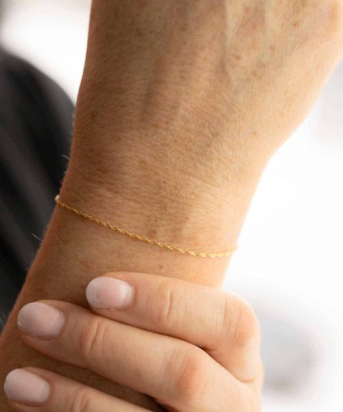 Singapore armbånd i sølv 1,2 mm 19 cm - Bilde 2
