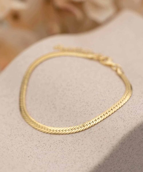 Oval panser armbånd i sølv 19 cm - Bilde 2