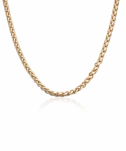 Sander kjede i forgylt stål