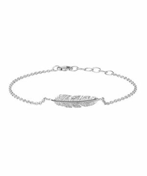 Heiring - Feather bracelet rhodium plated