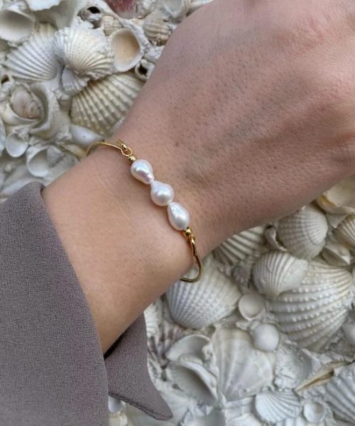 Heiring - Bangle with Baroque Pearl Top - Bilde 2