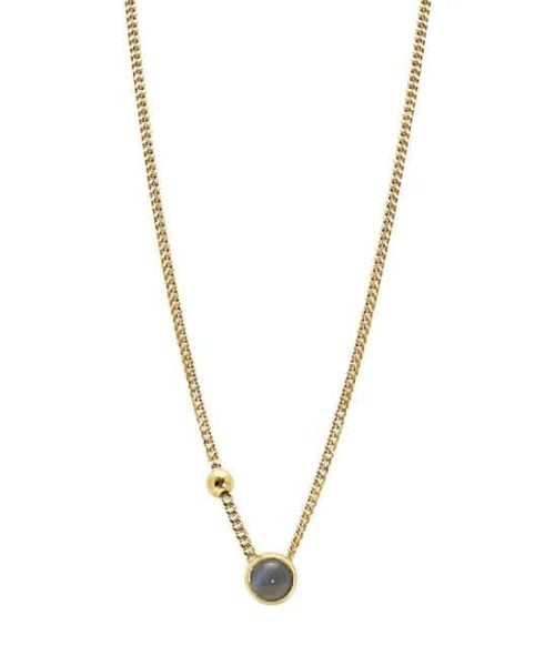 Heiring - Koulè collier with grey moonstone and bullet