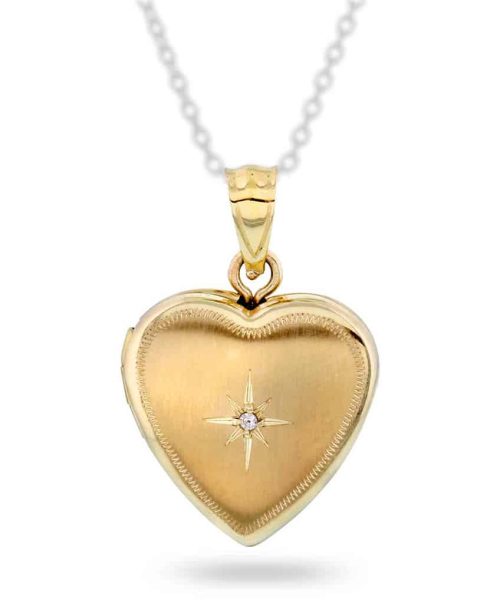 Pan Jewelry - Medaljong i gull diamant 0,01 ct TCR.P