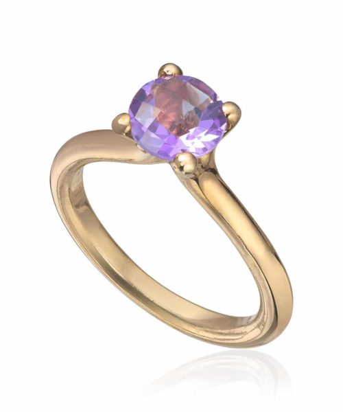 Lene Visholm Ring ametyst 585