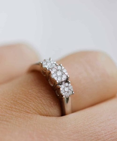 Ring i Hvittgull med Diamanter 0.25ct - Bilde 2