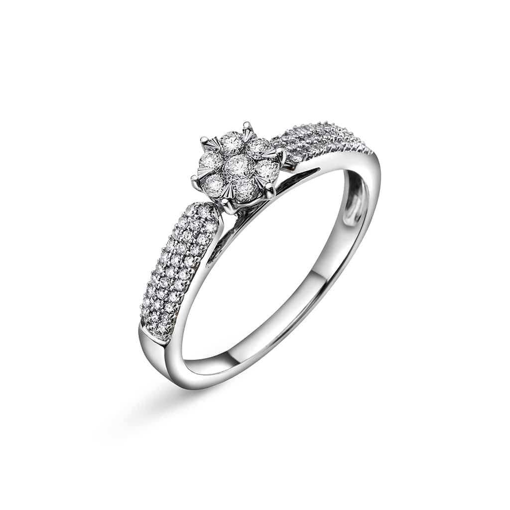 Pan Jewelry - Ring i gull med diamanter 0,33 ct WP - 59056