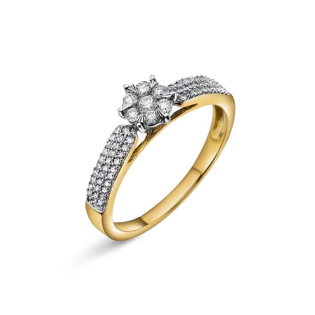Pan Jewelry - Ring i gull med diamanter 0,33 ct WP - 59074