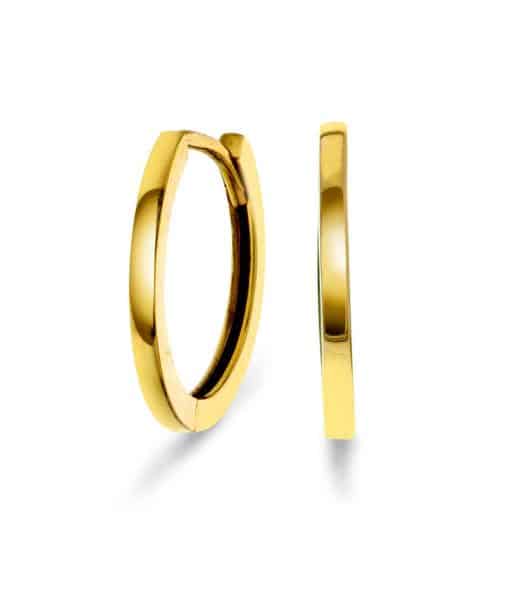 Øreringer i gull (16.5mm)