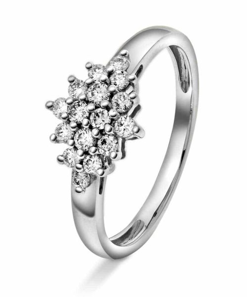 Ring i gull med diamanter 0,33 ct WP