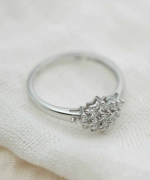 Ring i gull med diamanter 0,33 ct WP - Bilde 2