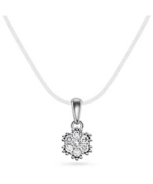 Anheng i gull med diamanter 0,15 ct WP1