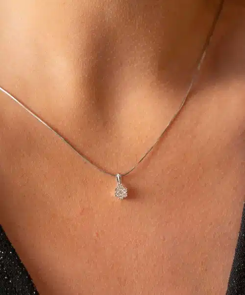 Anheng i gull med diamanter 0,15 ct WP1 - Bilde 2