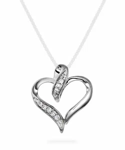 Anheng i gull med diamanter 0,05 ct WP1