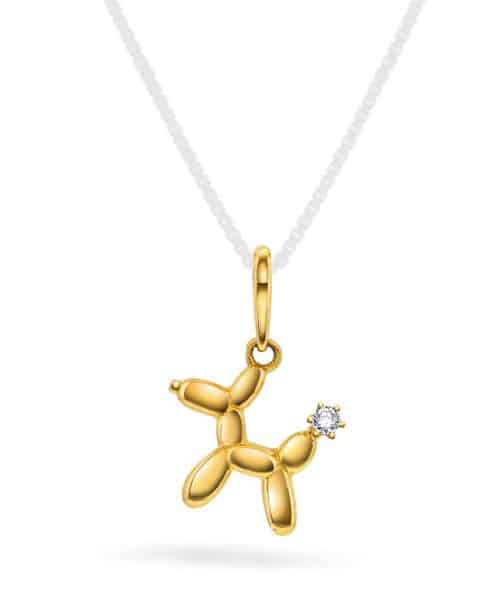 Pan Jewelry - Anheng i gull hund