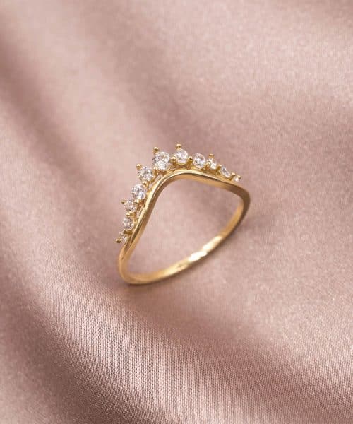 Pan Jewelry - Ring i gull med zirkonia - Bilde 4